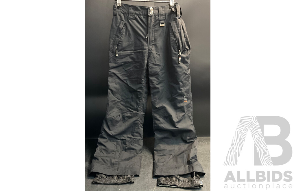 Assorted Snow Pants - Size Youth12,14 and S - Lot of 6