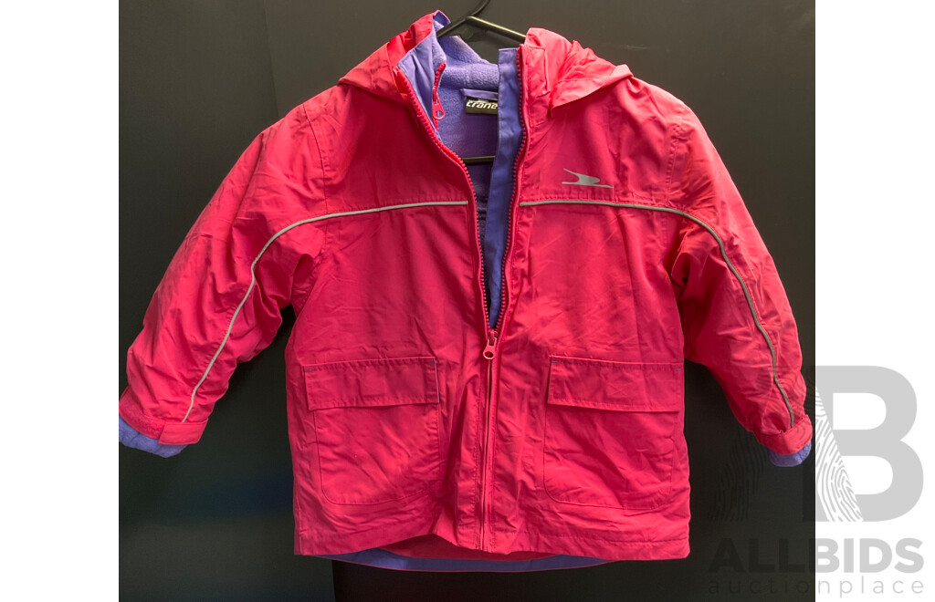 Crane, Quiksilver, Pumpkin Patch Jacket & Country Road Kids Vest  & Assorted Snow Pants, Glove for Kids