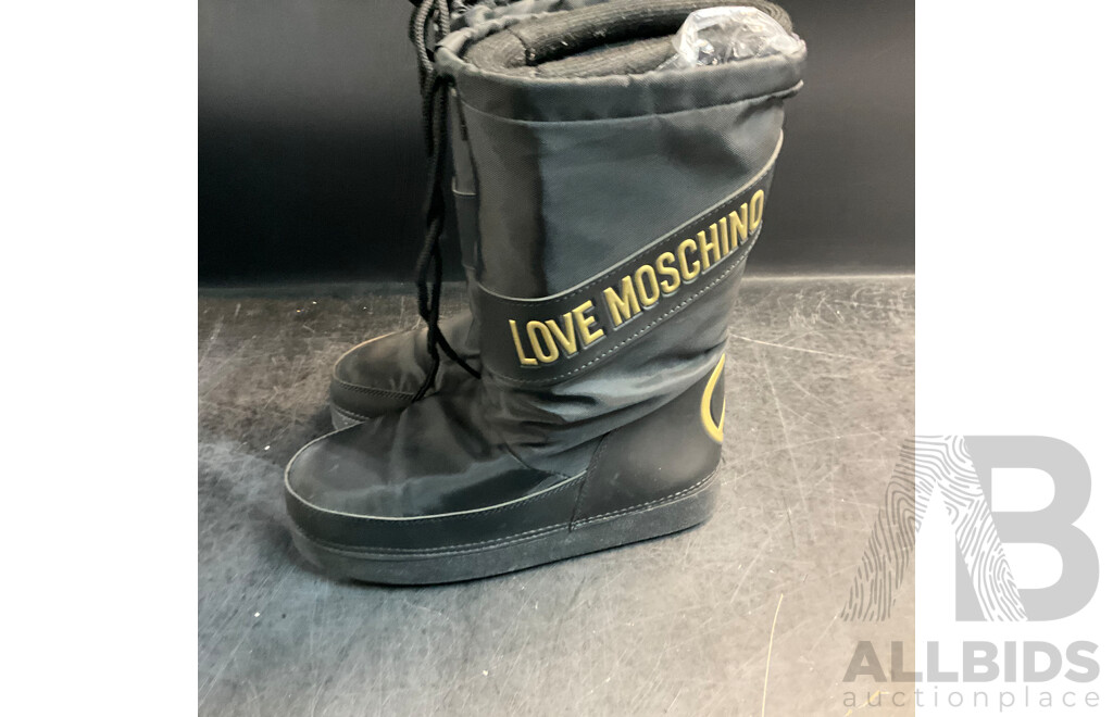 AIRWALK Snow Boots & MOSCHINO Boots & More - Lot of 4