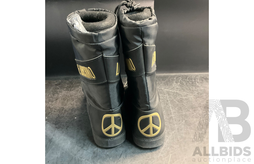 AIRWALK Snow Boots & MOSCHINO Boots & More - Lot of 4