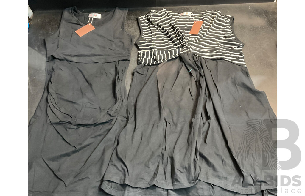 Assorted Maternity Clothing for Size 6, 8, 10, 12, XS, S, M. Includes Lily & Me, the Mother Land, Caroline Morgan & More