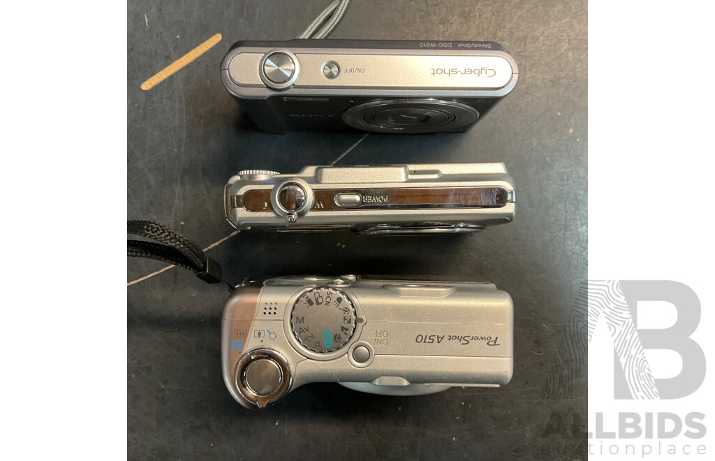 Assorted Digital Camera - Untested & for Repair