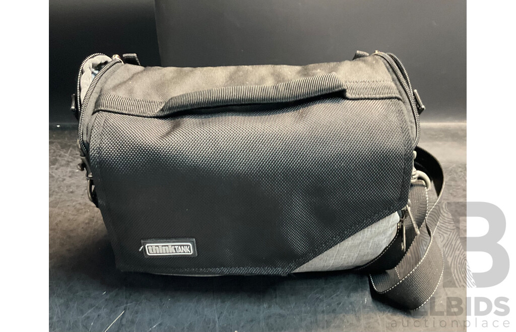 OLYMPUS Pen Mini E-PM1 Digital Camera - Purple (Body Only) with Thinktank Camera Bag