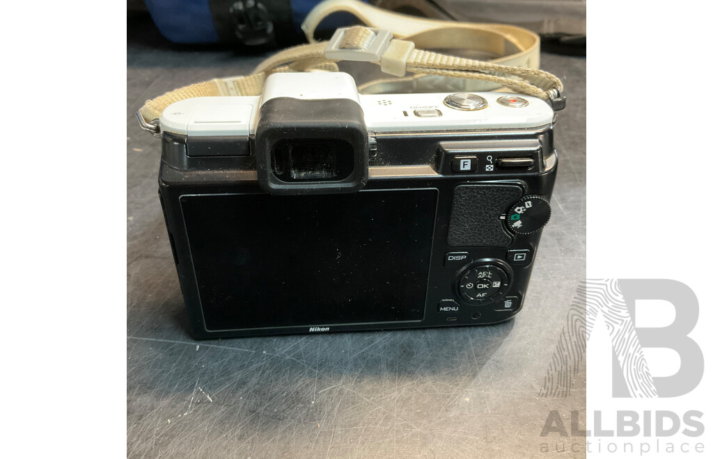 NIKON V1 Digital Camera with 10-30mm & 30-110 Mm Lens & SB-N5 Flash with Lowepro Camera Bag