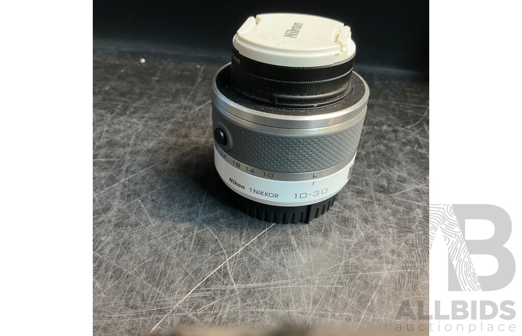 NIKON V1 Digital Camera with 10-30mm & 30-110 Mm Lens & SB-N5 Flash with Lowepro Camera Bag