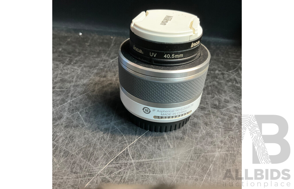 NIKON V1 Digital Camera with 10-30mm & 30-110 Mm Lens & SB-N5 Flash with Lowepro Camera Bag