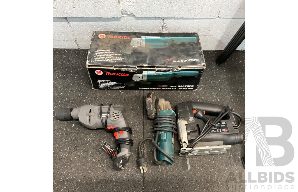 Workzone 8'' Miltre Saw HM80L & Assorted Tools Inclueds OZITO,MAKITA and More