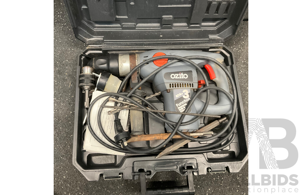 Workzone 8'' Miltre Saw HM80L & Assorted Tools Inclueds OZITO,MAKITA and More