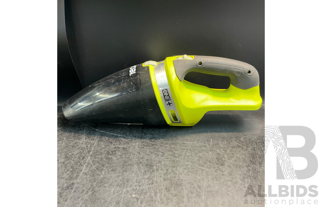 RYOBI CHV182 Hand Vacuum & RCD1802 Compact Drill Driver & 2 X Batteries & 2 X Chargers