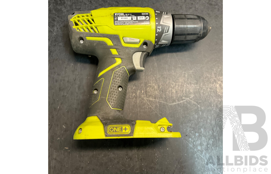 RYOBI CHV182 Hand Vacuum & RCD1802 Compact Drill Driver & 2 X Batteries & 2 X Chargers