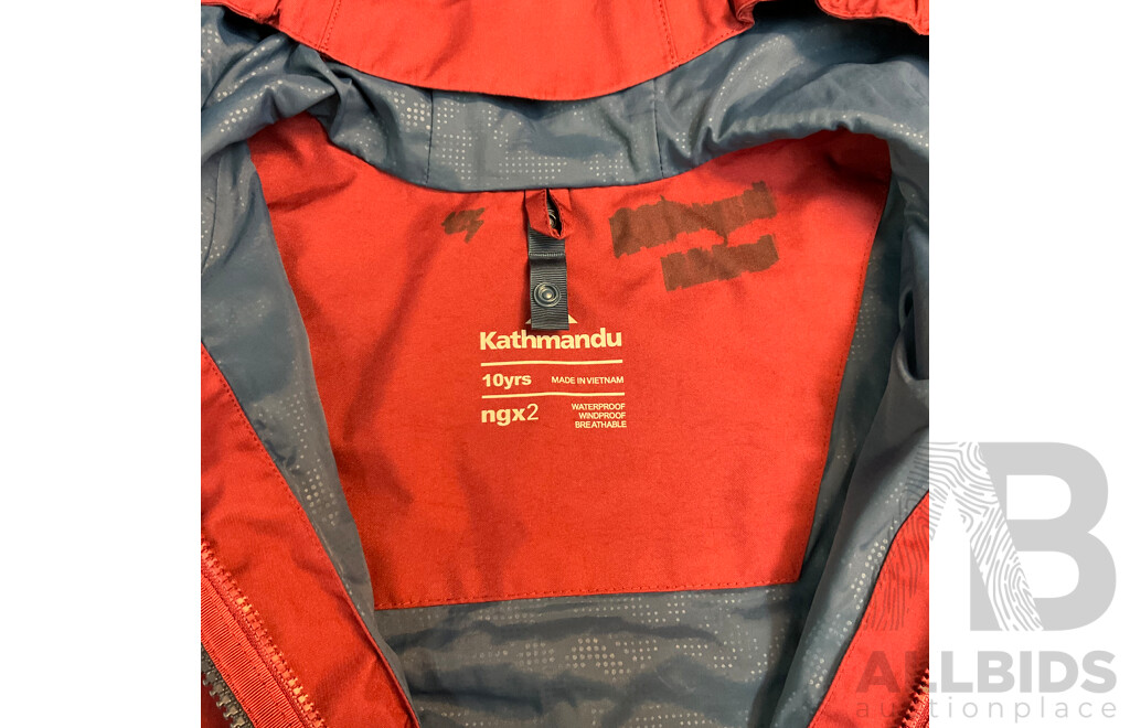 Kathmandu Red Kids Waterproof Jacket - 10y