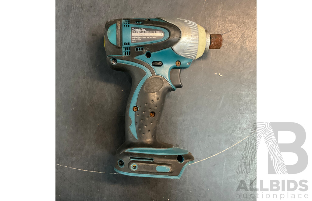 Assorted Makita Tools Includes DHP459, DTD146, DC18SD & More