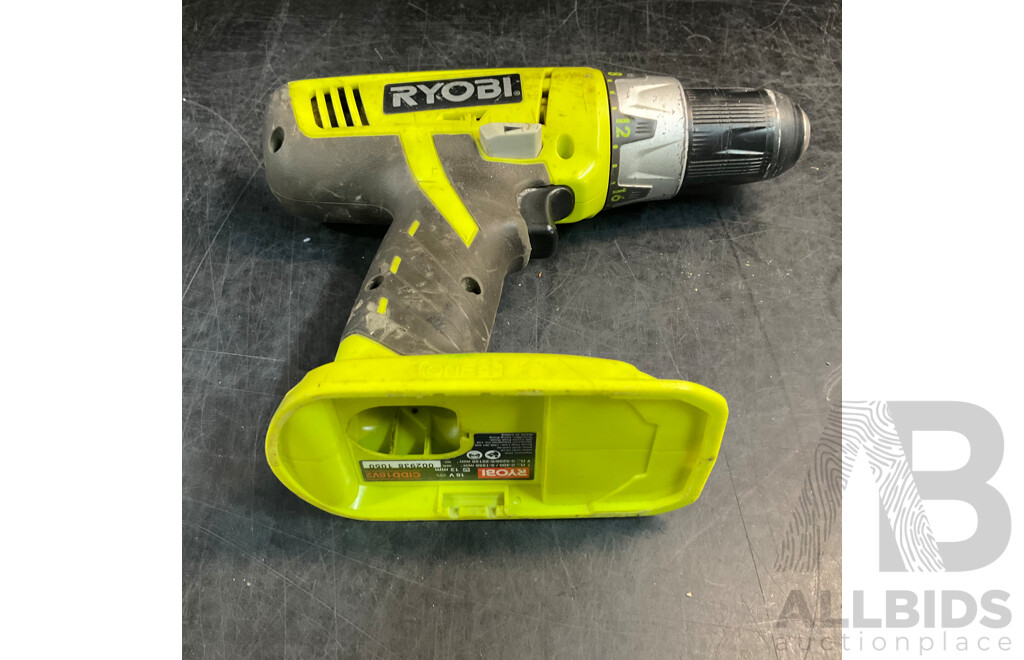 RYOBI RRS1801 Compact Reciprocating Saw & CIDD18V2 Cordless Hammer Drill & 2 X Batteries & 2 X Chargers
