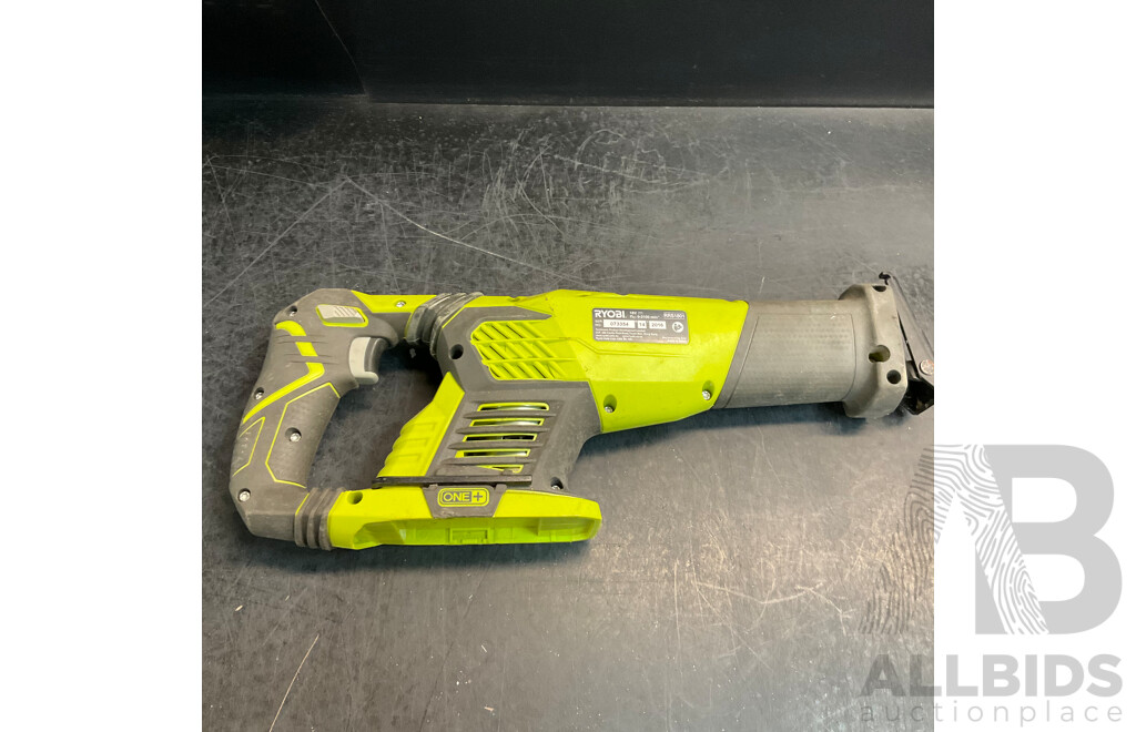 RYOBI RRS1801 Compact Reciprocating Saw & CIDD18V2 Cordless Hammer Drill & 2 X Batteries & 2 X Chargers