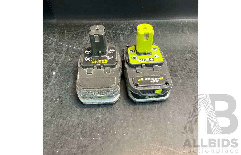 RYOBI RRS1801 Compact Reciprocating Saw & CIDD18V2 Cordless Hammer Drill & 2 X Batteries & 2 X Chargers