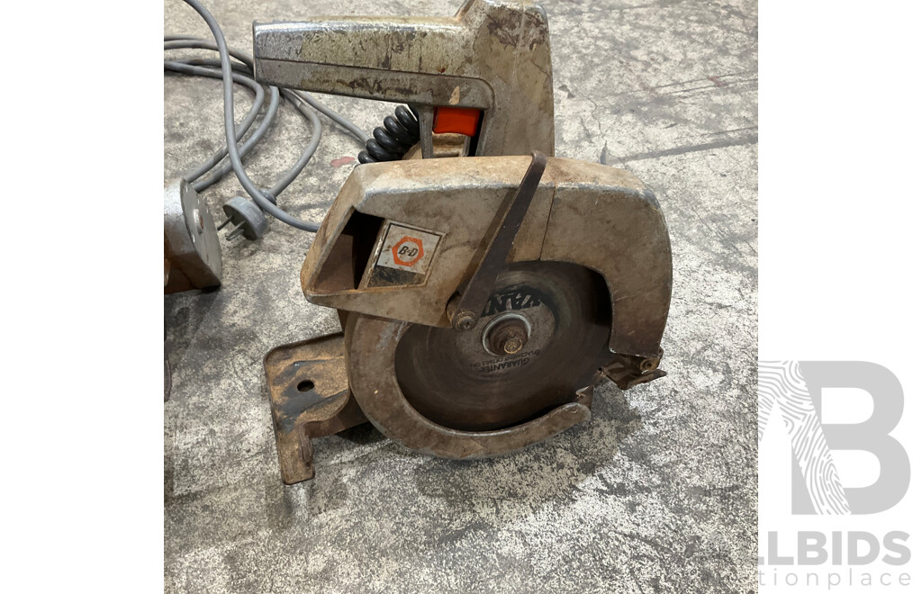 HITACHI C8FB2 Sliding Side Compound Mitre Saw & Assorted Tools