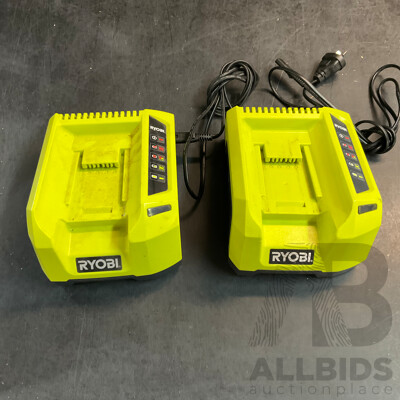 RYOBI  BCL3620 Chargers - Lot of 2