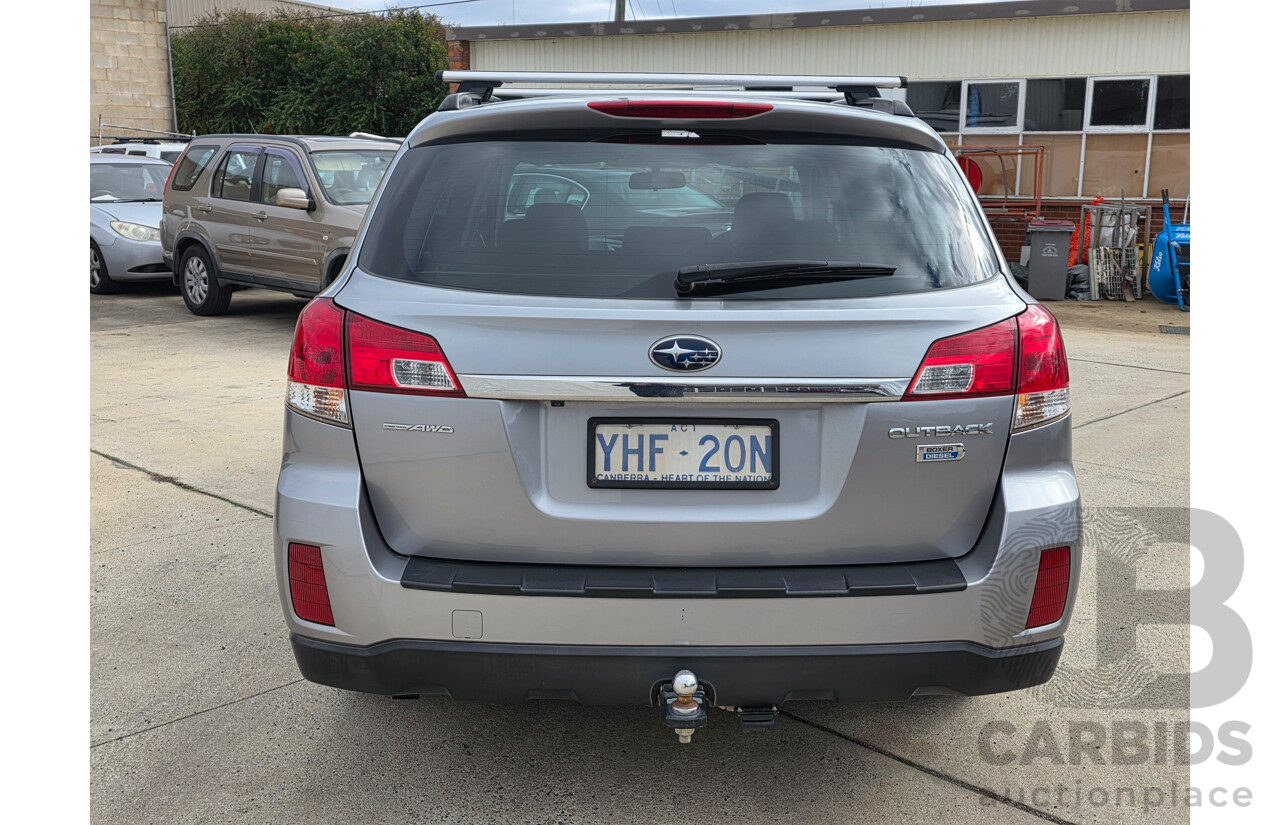 1/2011 Subaru Outback 2.0D Premium (sat-Nav) (AWD) MY11 4d Wagon Silver Turbo Diesel 2.0L