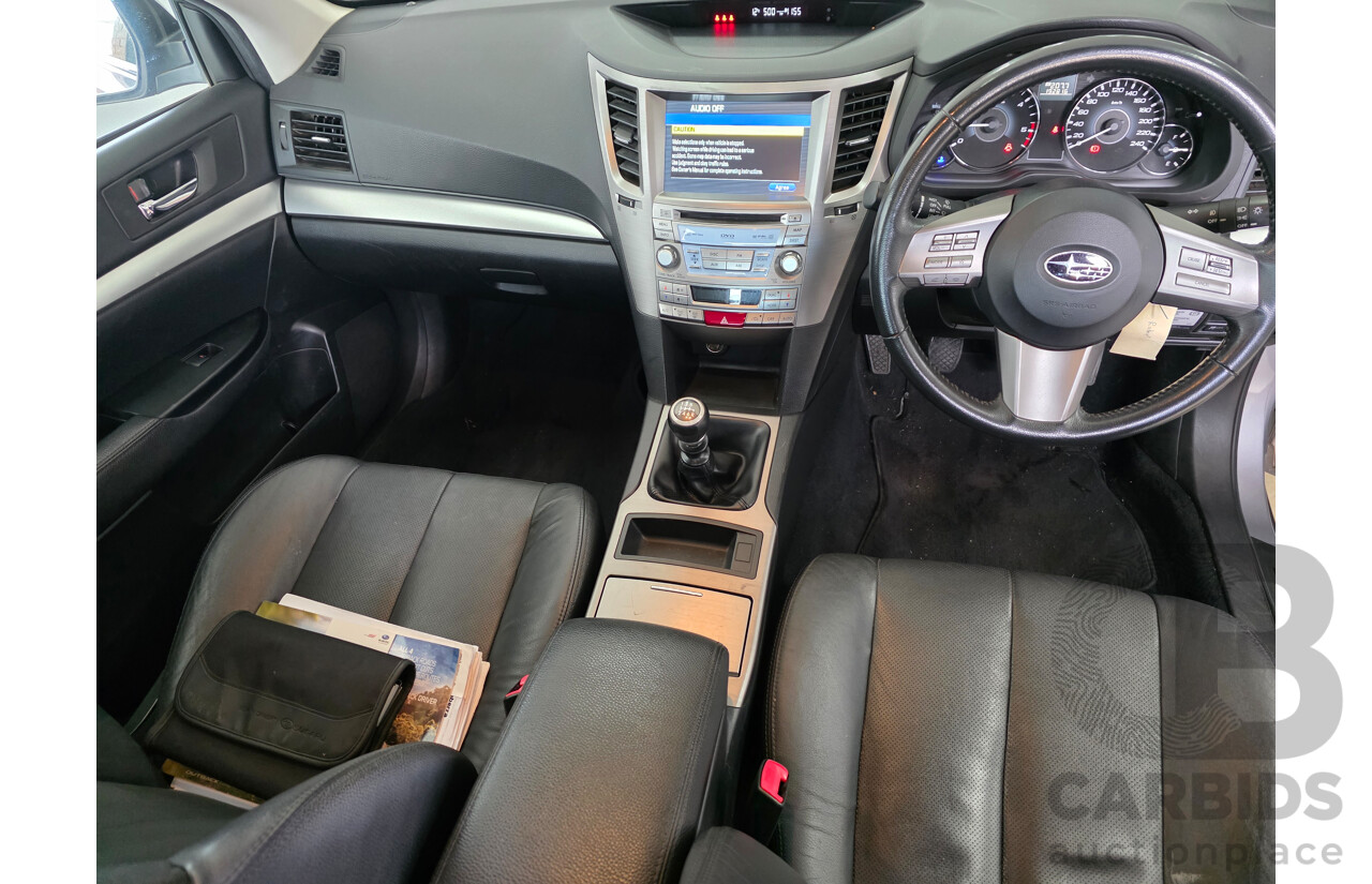 1/2011 Subaru Outback 2.0D Premium (sat-Nav) (AWD) MY11 4d Wagon Silver Turbo Diesel 2.0L