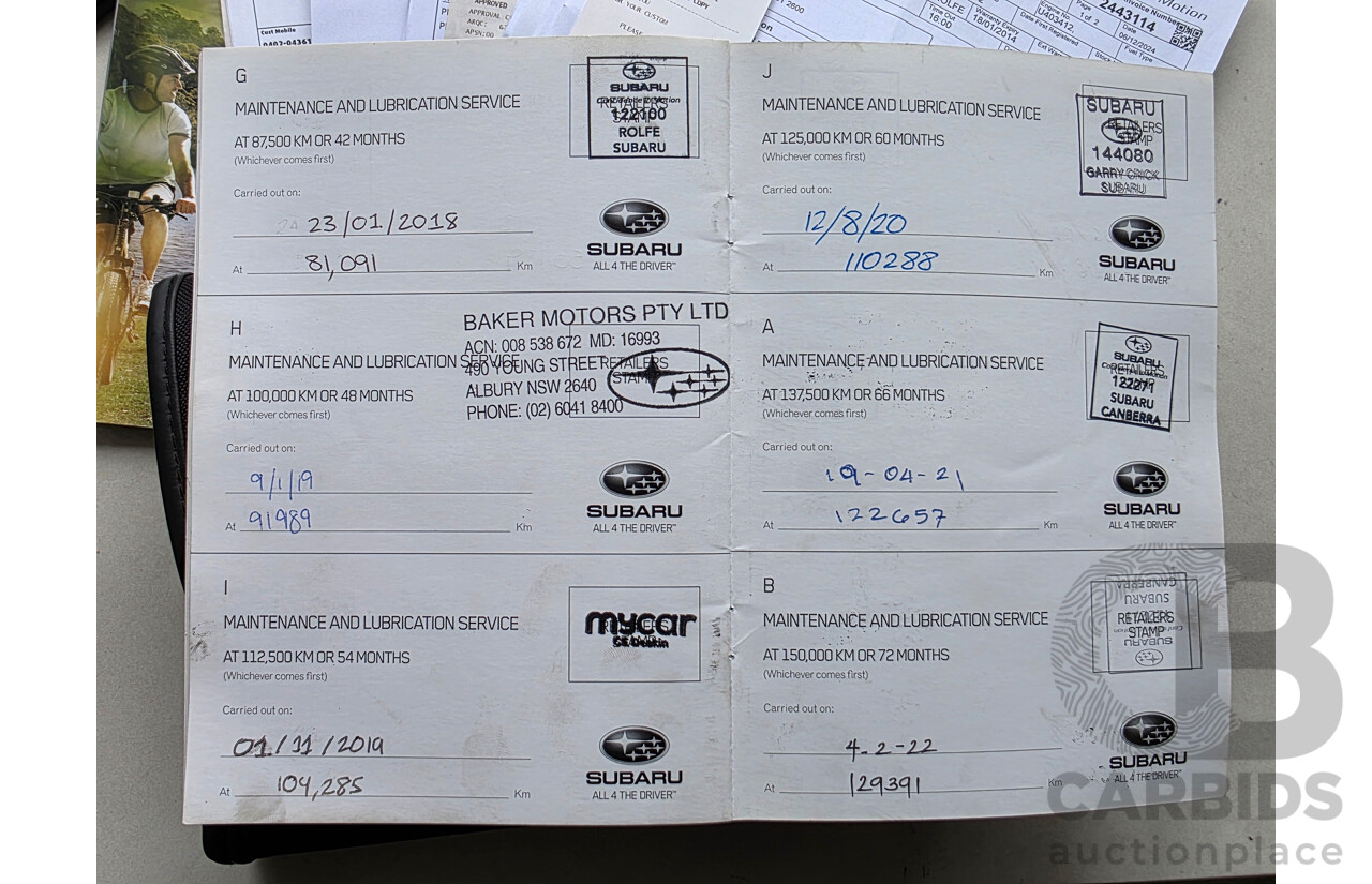 1/2011 Subaru Outback 2.0D Premium (sat-Nav) (AWD) MY11 4d Wagon Silver Turbo Diesel 2.0L
