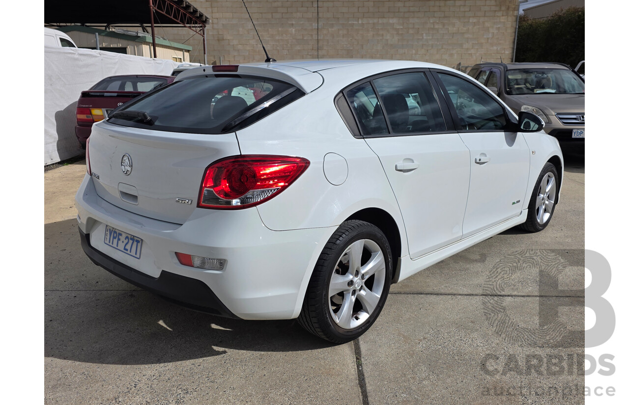 10/2012 Holden Cruze SRi Turbo JH MY12 5d Hatchback White 1.4L
