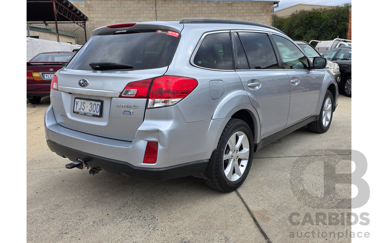 8/2013 Subaru Outback 2.0D MY13 4d Wagon Ice Silver Metallic Turbo Diesel 2.0L
