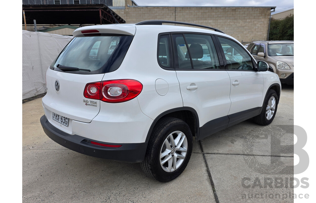 9/2010 Volkswagen Tiguan 103 TDI 5NC MY10 4d Wagon White 2.0L