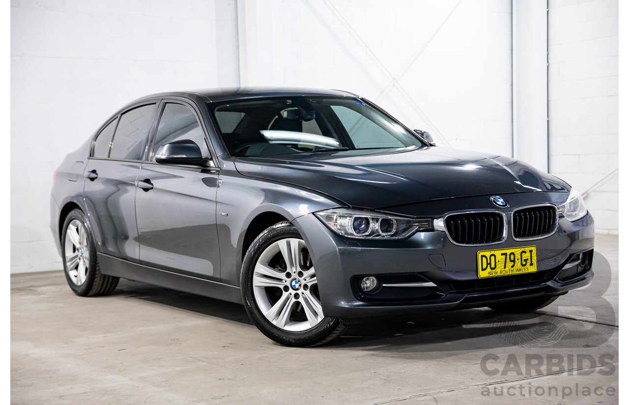 6/2012 BMW 320d Sport Line F30 4d Sedan Mineral Grey Metallic Turbo Diesel 2.0L
