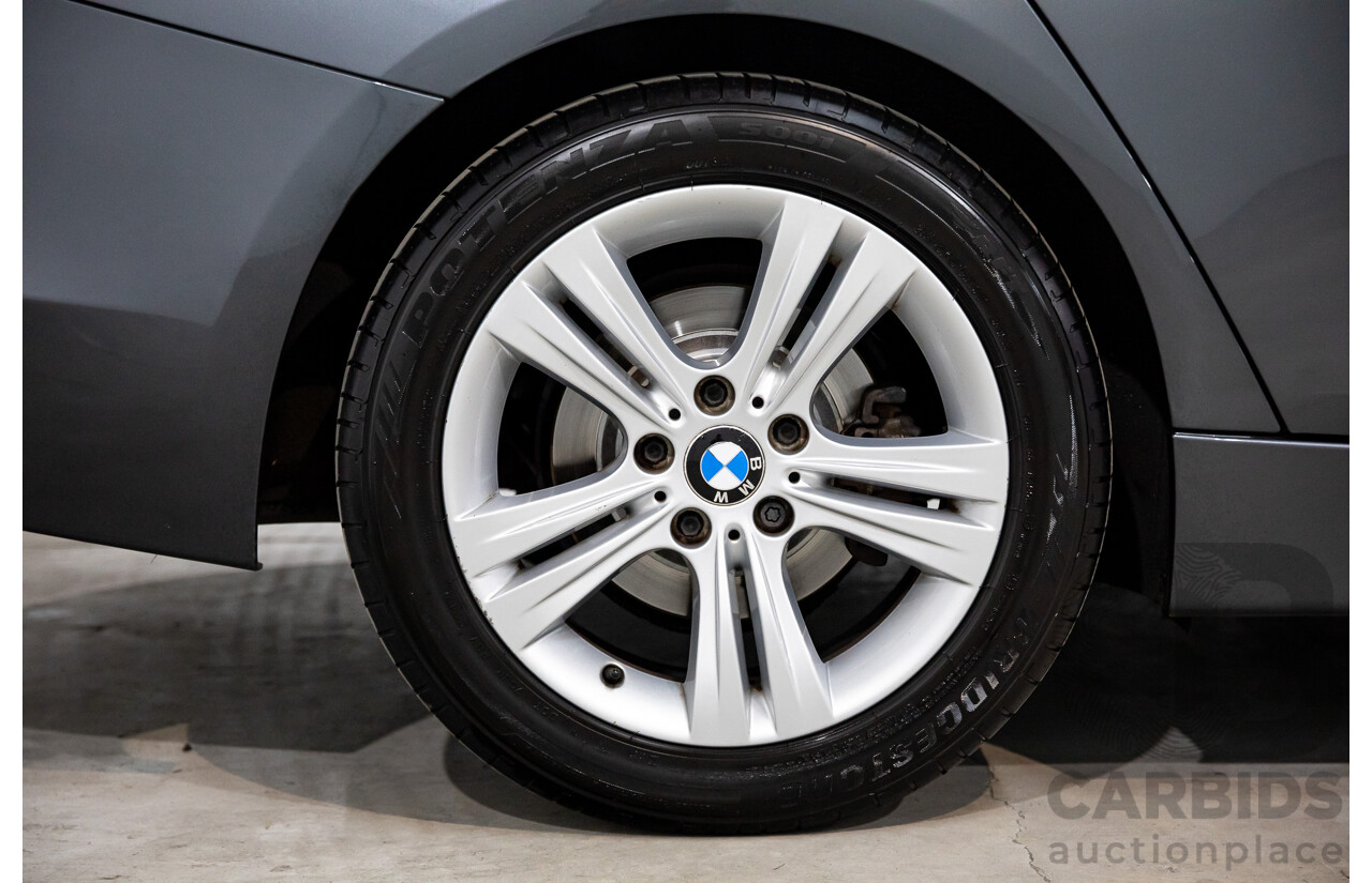 6/2012 BMW 320d Sport Line F30 4d Sedan Mineral Grey Metallic Turbo Diesel 2.0L