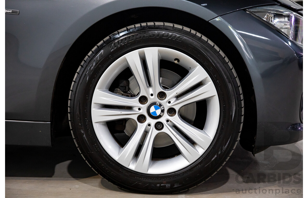 6/2012 BMW 320d Sport Line F30 4d Sedan Mineral Grey Metallic Turbo Diesel 2.0L