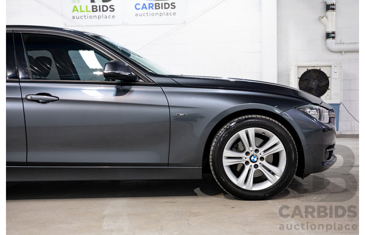 6/2012 BMW 320d Sport Line F30 4d Sedan Mineral Grey Metallic Turbo Diesel 2.0L