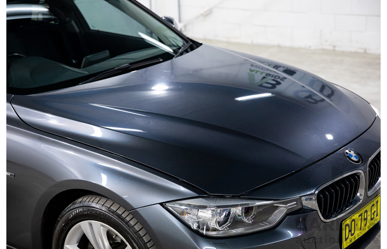 6/2012 BMW 320d Sport Line F30 4d Sedan Mineral Grey Metallic Turbo Diesel 2.0L