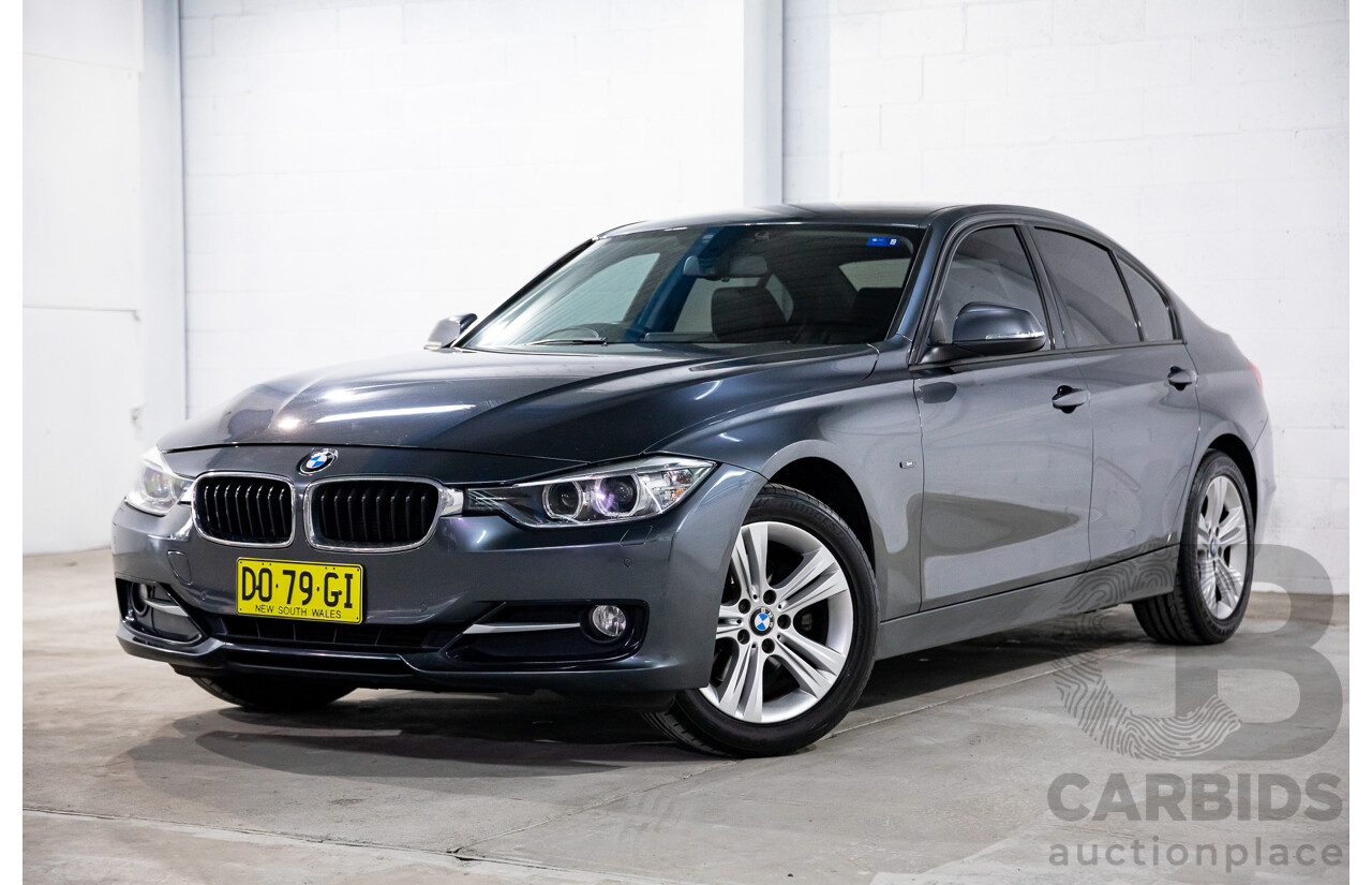 6/2012 BMW 320d Sport Line F30 4d Sedan Mineral Grey Metallic Turbo Diesel 2.0L