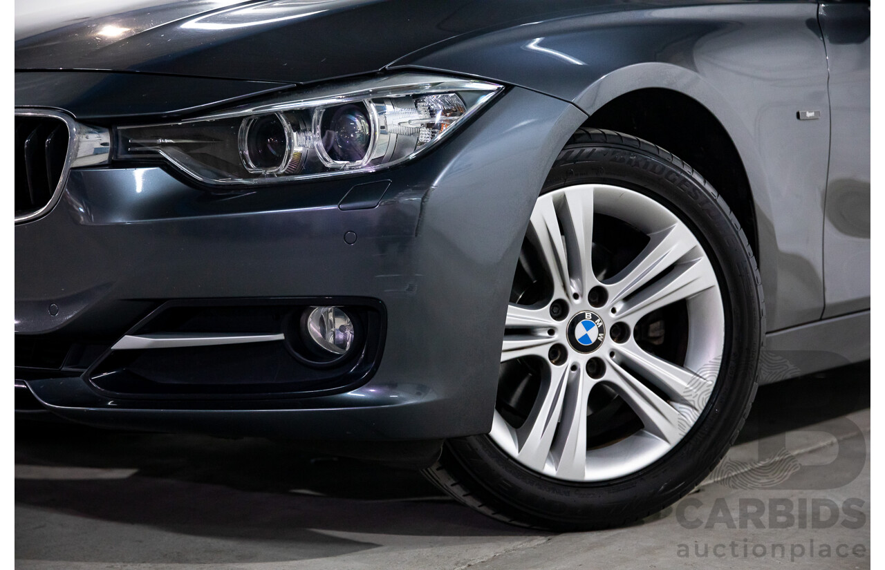 6/2012 BMW 320d Sport Line F30 4d Sedan Mineral Grey Metallic Turbo Diesel 2.0L