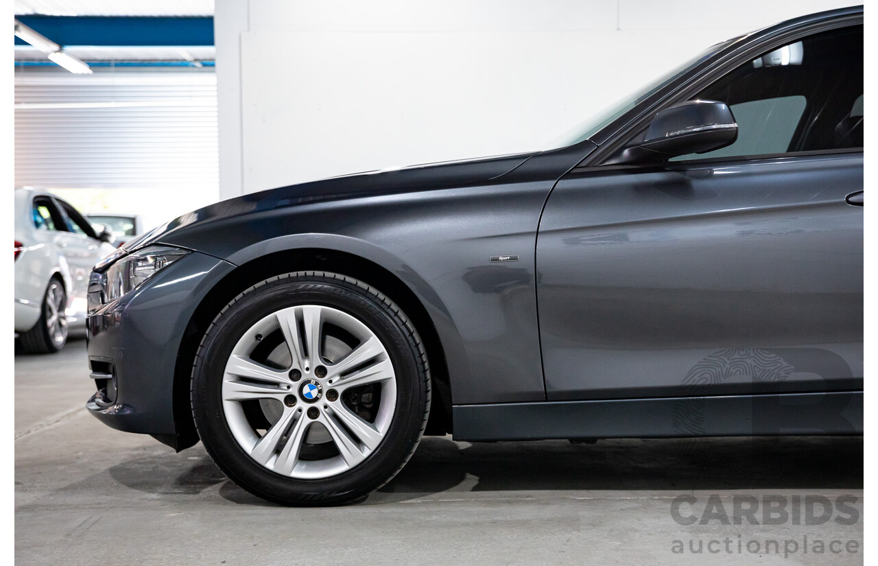 6/2012 BMW 320d Sport Line F30 4d Sedan Mineral Grey Metallic Turbo Diesel 2.0L