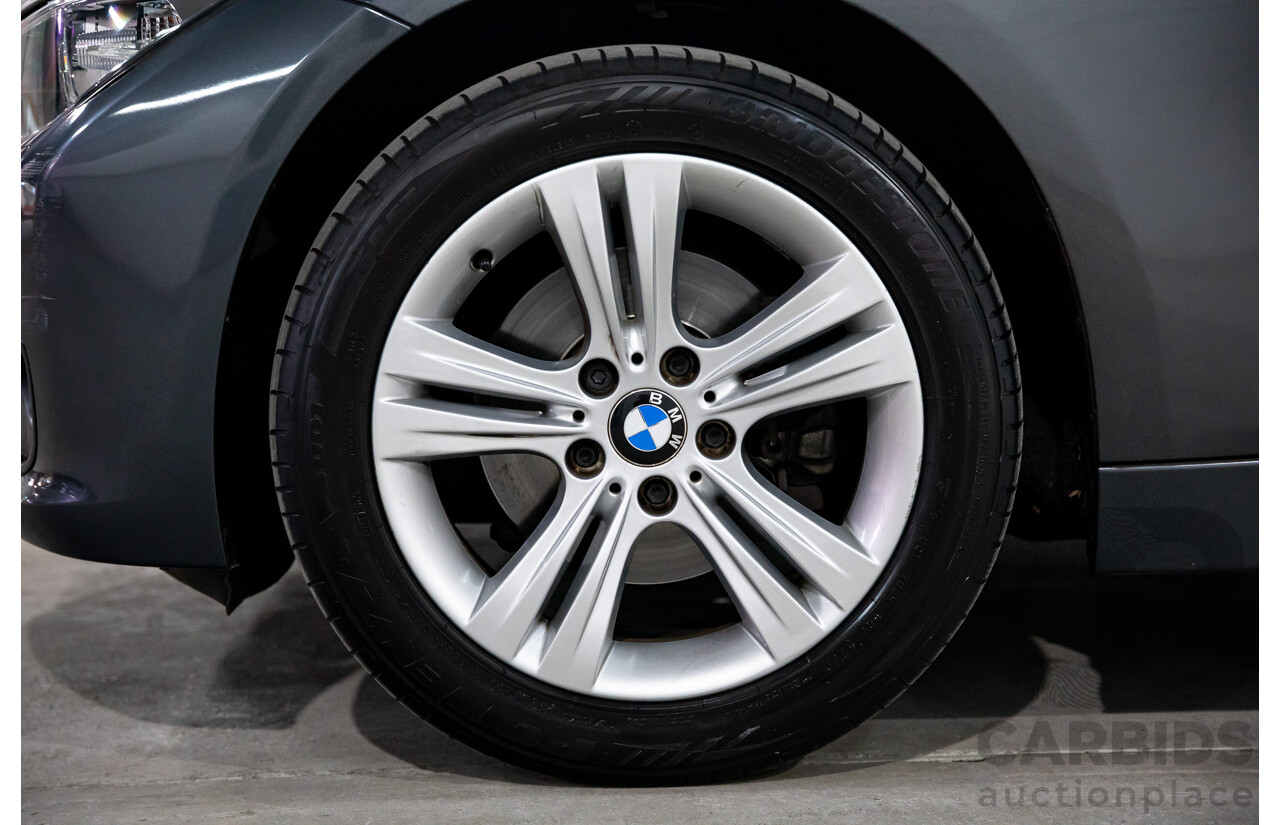 6/2012 BMW 320d Sport Line F30 4d Sedan Mineral Grey Metallic Turbo Diesel 2.0L