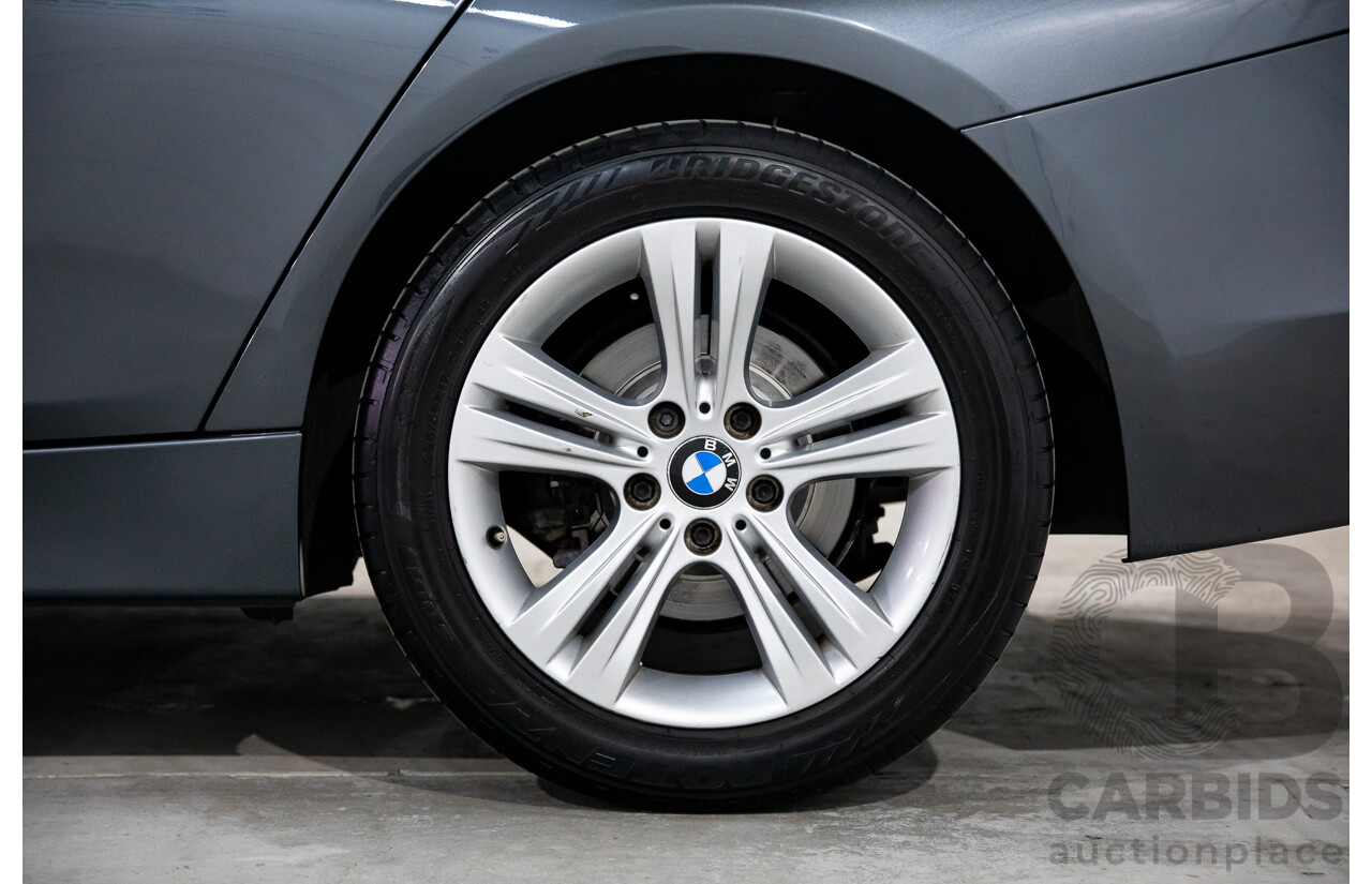 6/2012 BMW 320d Sport Line F30 4d Sedan Mineral Grey Metallic Turbo Diesel 2.0L