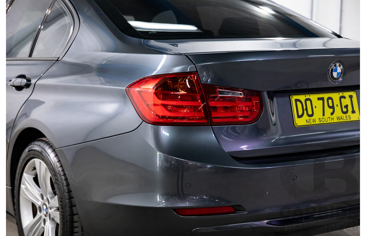 6/2012 BMW 320d Sport Line F30 4d Sedan Mineral Grey Metallic Turbo Diesel 2.0L