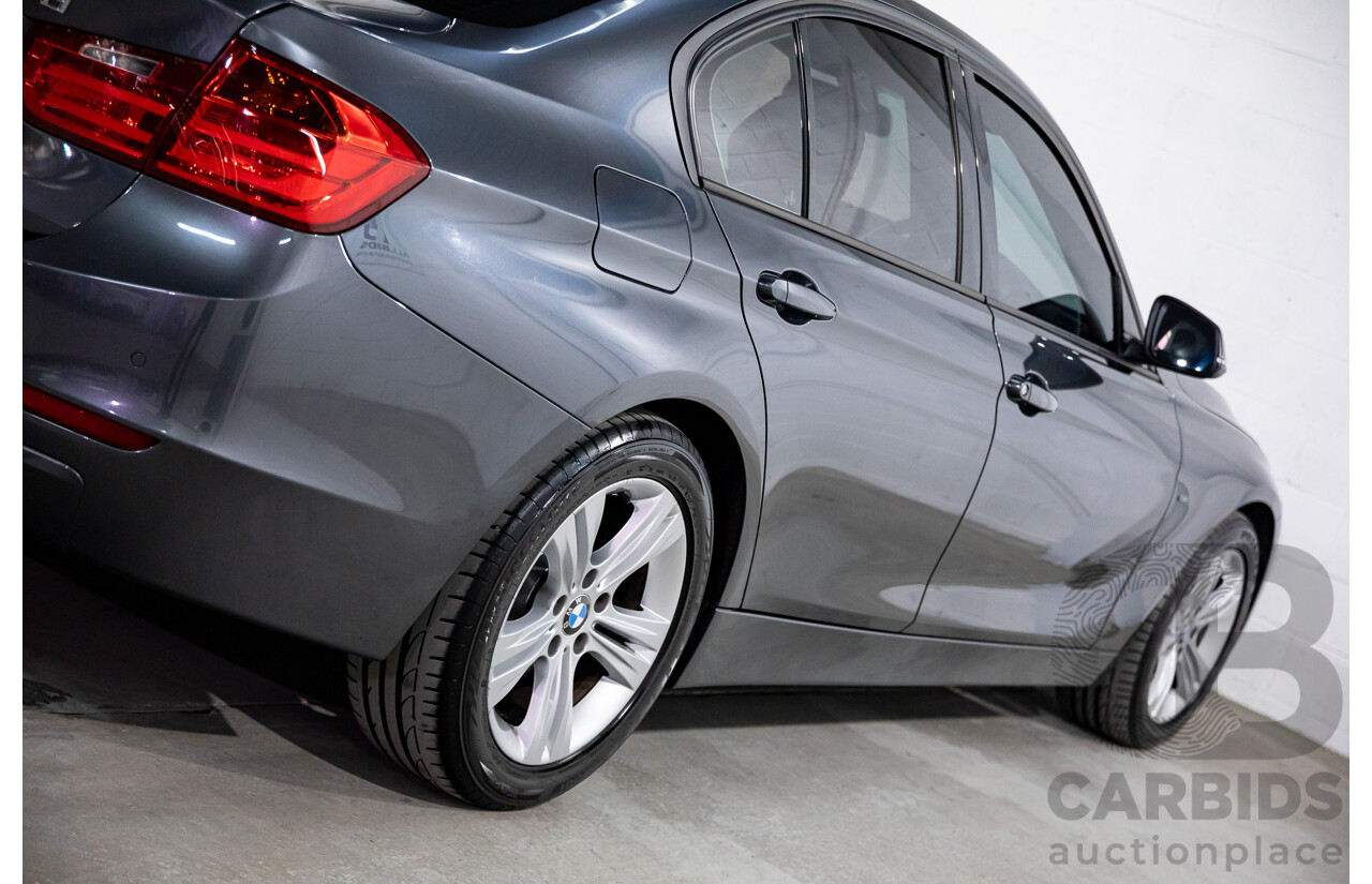 6/2012 BMW 320d Sport Line F30 4d Sedan Mineral Grey Metallic Turbo Diesel 2.0L