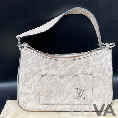 Beige Lady's Shoulder Bag Branded Louis Vittion
