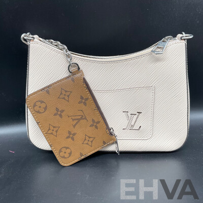 Beige Lady's Shoulder Bag Branded Louis Vittion