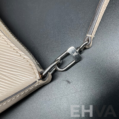 Beige Lady's Shoulder Bag Branded Louis Vittion