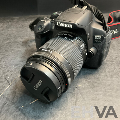 Canon EOS 700D with EF-S 18-55mm is STM Kit Digital Camera