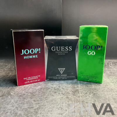 JOOP! Homme & GO Eau De Toilette & GUESS Seductive Homme Eau De Toilette - Lot of 3