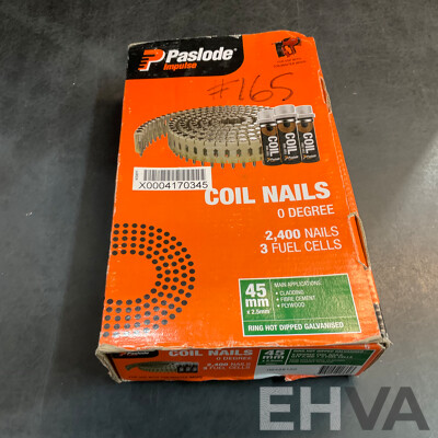 Paslode Coil Nails - Total 1600 Nails