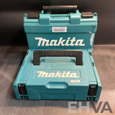 2x Makita Tool Box Contents DDF482 Driver Drill & Assorted Hardware, Screws and More