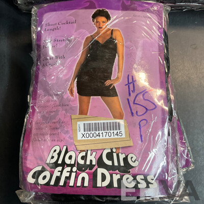 Black Cire Coffin Dress - Size 12- 14 - Lot of 30