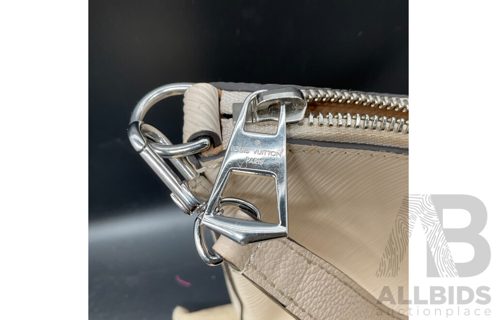 Beige Lady's Shoulder Bag Branded Louis Vittion