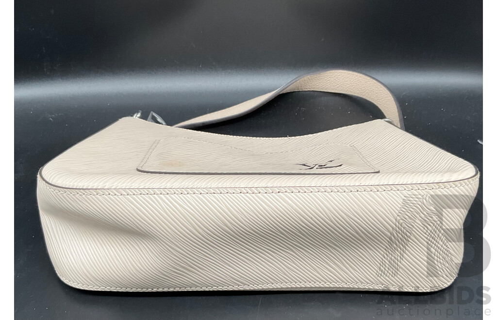 Beige Lady's Shoulder Bag Branded Louis Vittion
