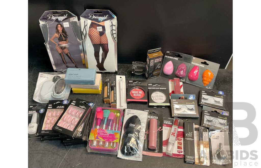 Assorted of Make Up & Nail Tools & More